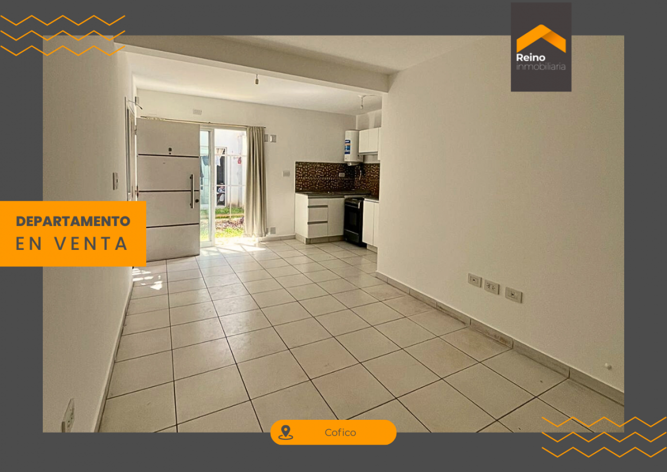 VENTA DEPARTAMENTO B° COFICO DE 1 DORMITORIO PATIO Y ASADOR ESCRITURA