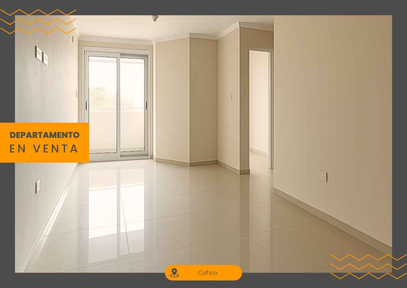 Departamento en venta a estrenar en Cofico - 2 dormitorios con balcon | Bedoya 1000