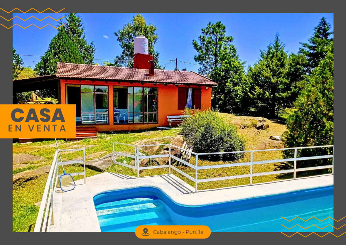 IMPERDIBLE CASA EN VENTA EN LAS SIERRAS DE CORDOBA - CABALANGO - PILETA 2 DORMITORIOS GALERIA