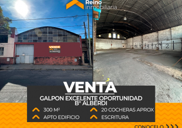 OPORTUNIDAD GALPON EN VENTA B° ALBERDI - COCHERA O DESARROLLO INMOBILIARIO