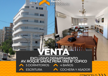EXCLUSIVO DEPARTAMENTO EDIFICIO ROGGIO - B° COFICO - 5 DORMITORIOS - 4 BAÑOS - COCHERA